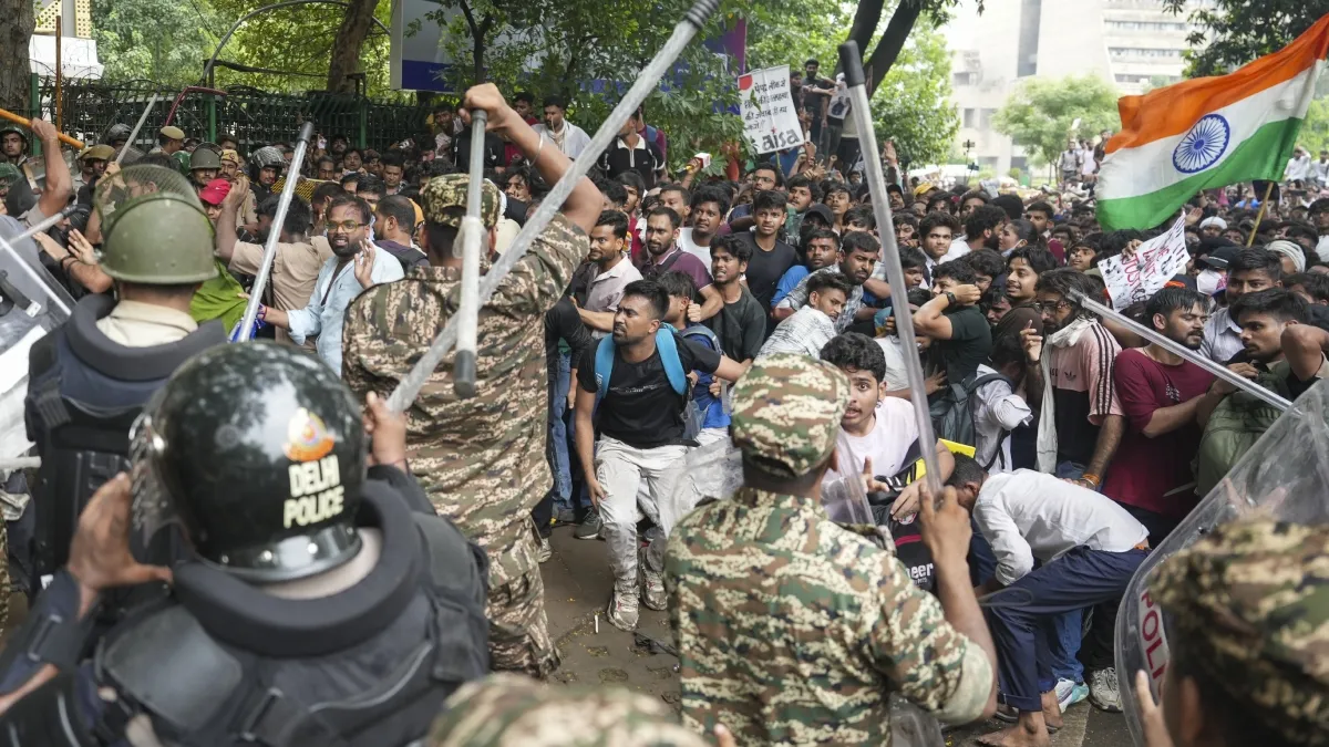 CJP protest – police beating protesters